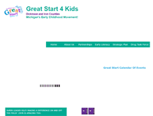 Tablet Screenshot of greatstart4kids.org